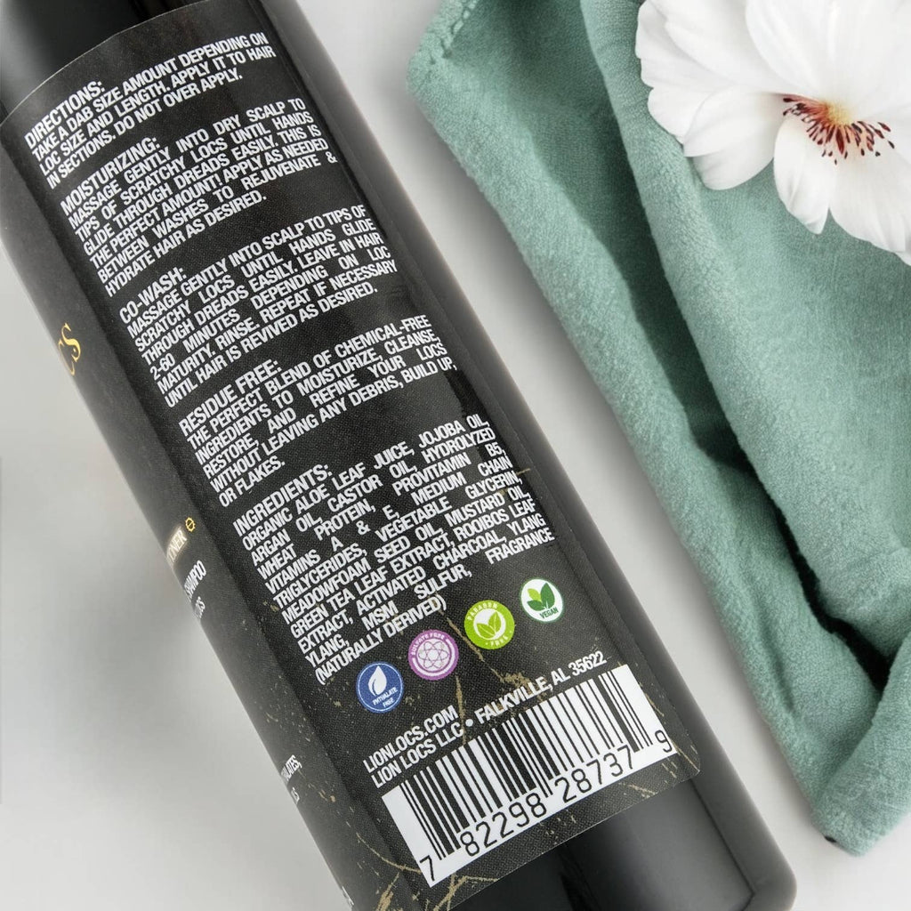 Lion Locs Co-Wash Shampoo / Leave-In Conditioner - VEGAN - Travel / Mini