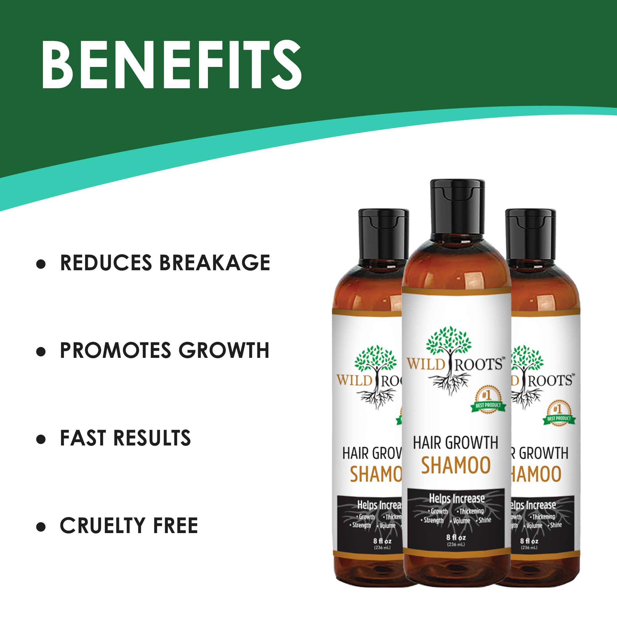 Wild Roots Hair Care Growth Shampoo