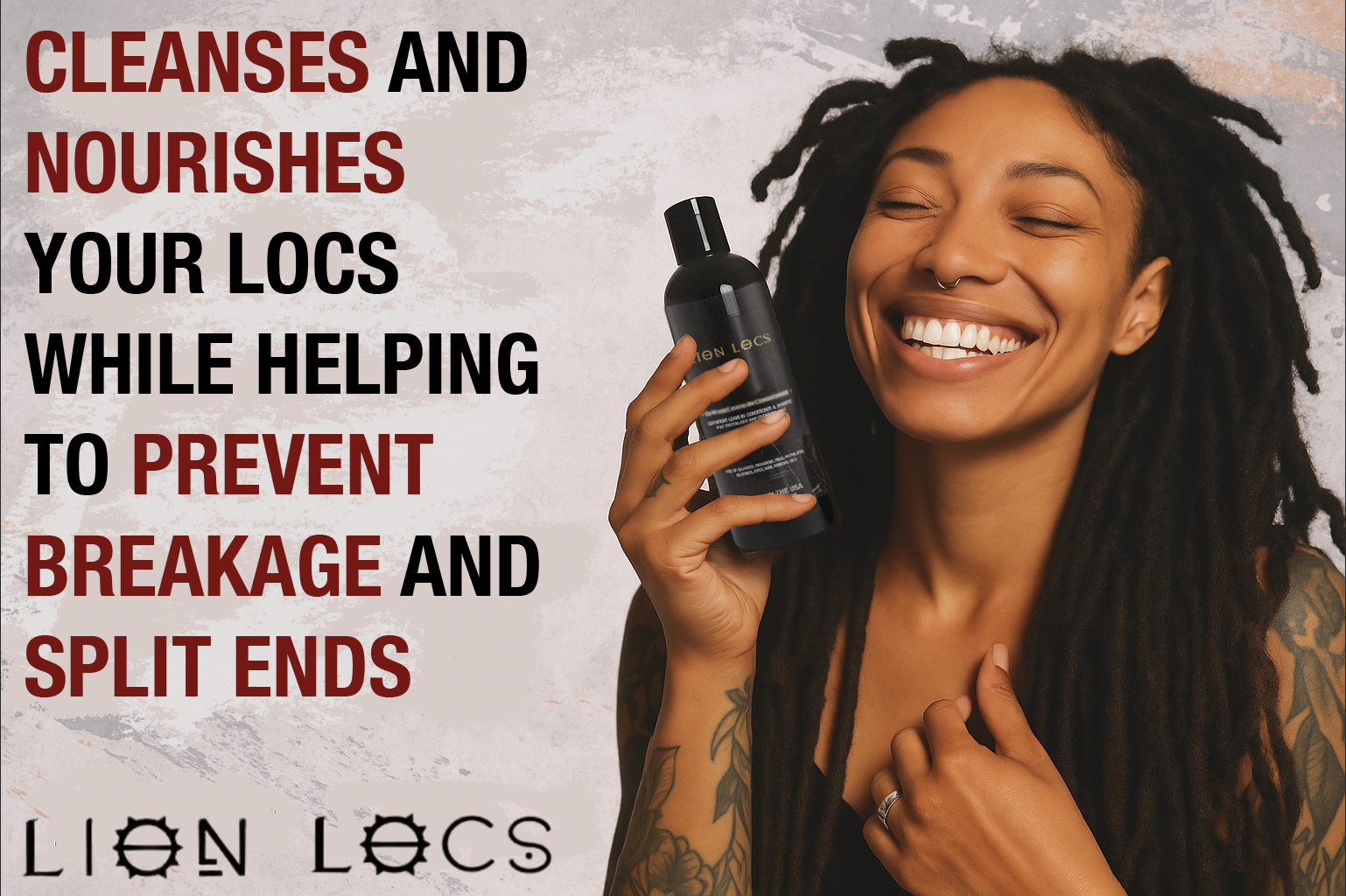 Lion Locs Co-Wash Shampoo / Leave-In Conditioner - VEGAN - Travel / Mini
