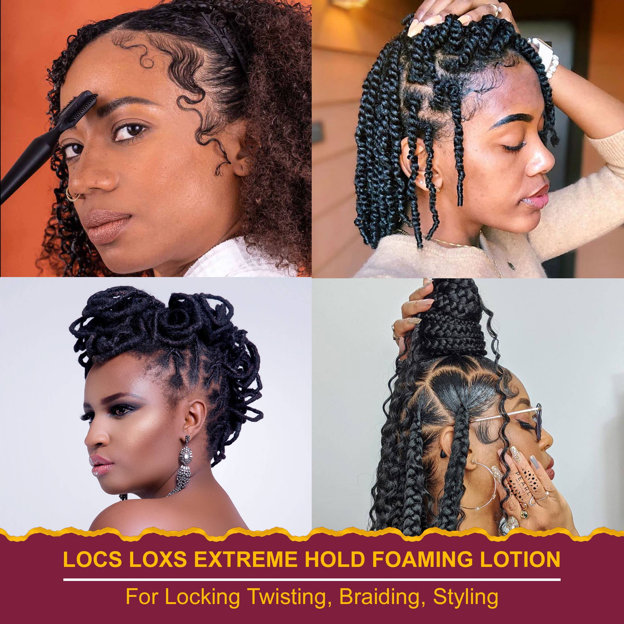 STYLO LOCS LOXS Extreme Hold Foaming Lotion (8oz)