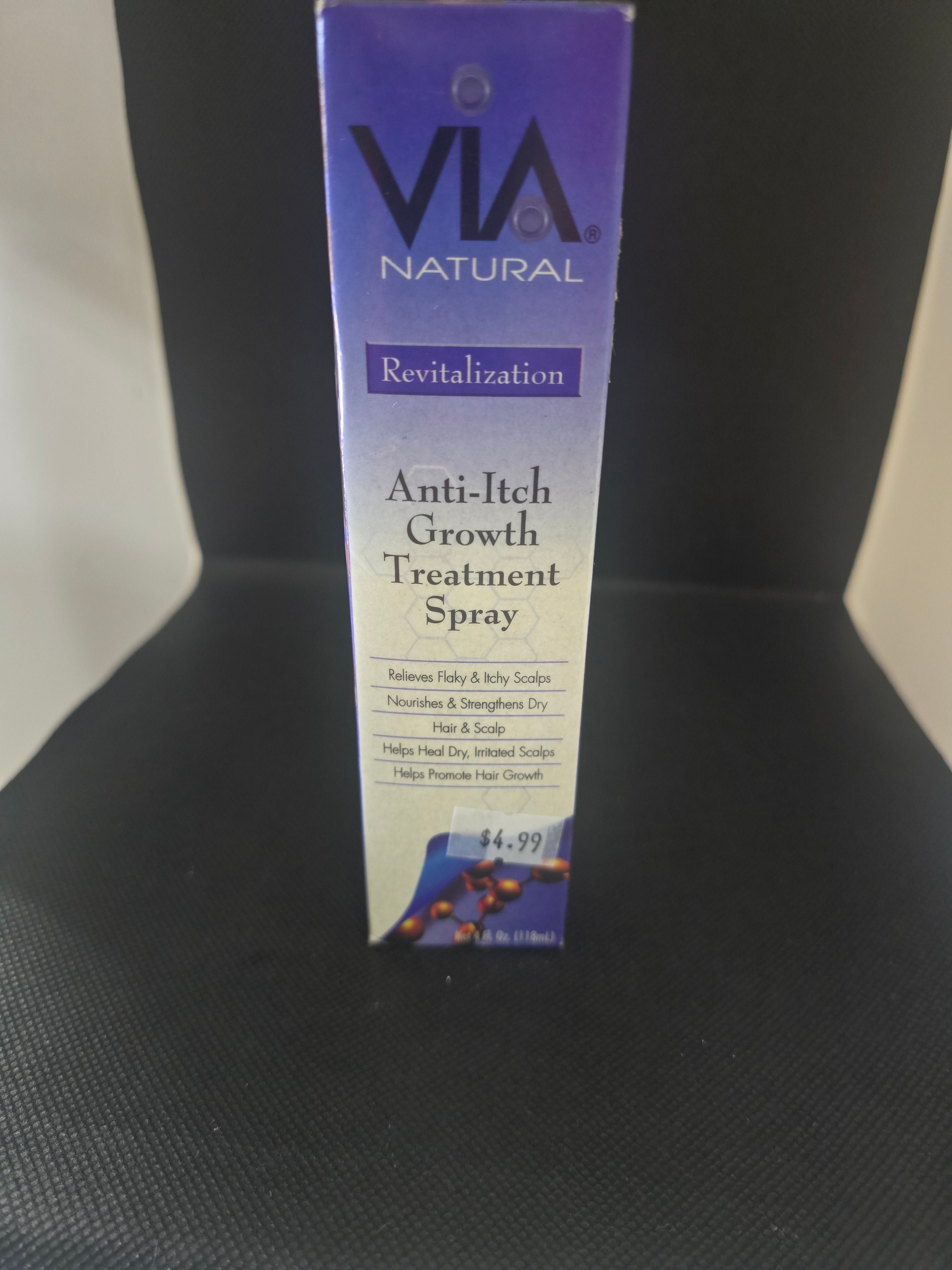 Via Natural Anti Itch Growth Treatment Spray